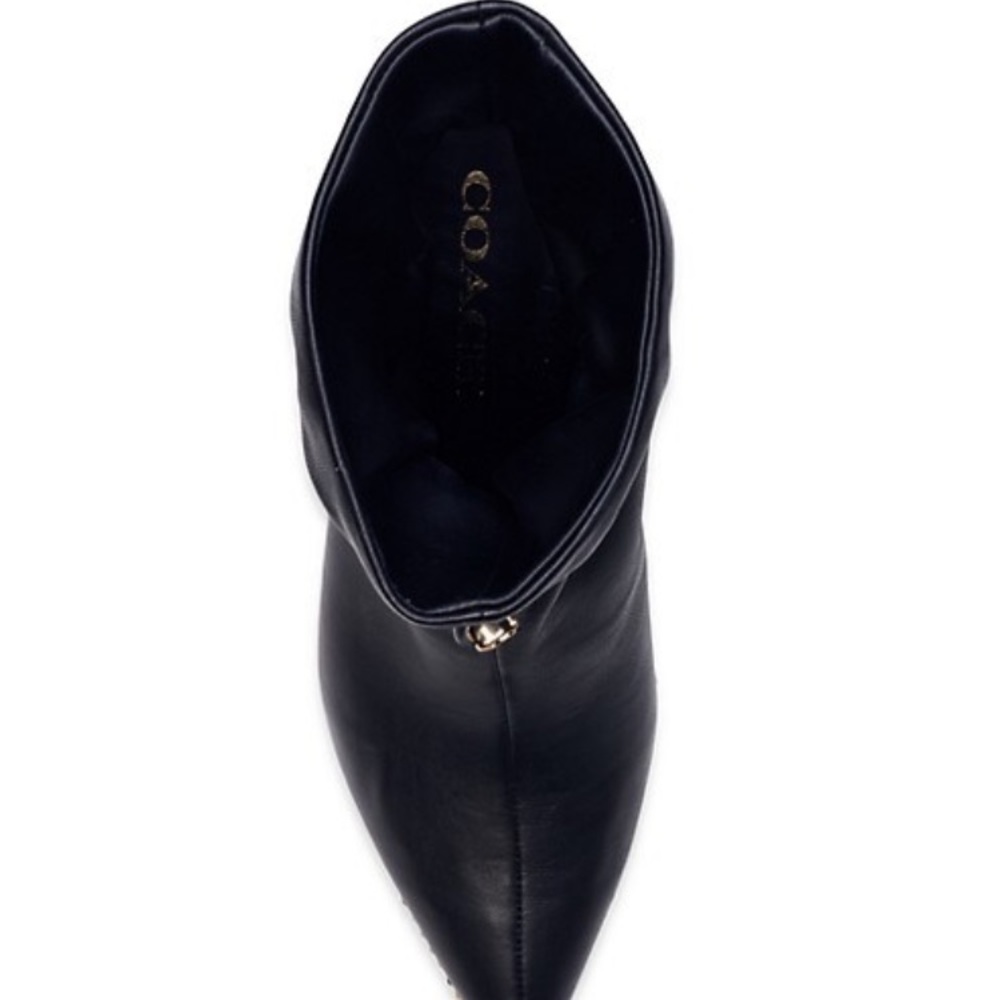 COACH Wynie Leather Ankle Boots - Picture 5 of 13
